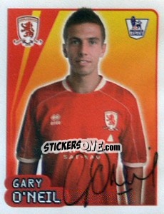 Figurina Gary O'Neil - Premier League Inglese 2007-2008 - Merlin