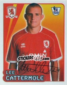 Figurina Lee Cattermole - Premier League Inglese 2007-2008 - Merlin