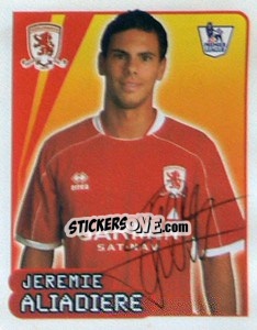 Sticker Jeremie Aliadiere - Premier League Inglese 2007-2008 n. 421 - Merlin