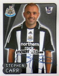 Sticker Stephen Carr - Premier League Inglese 2007-2008 - Merlin