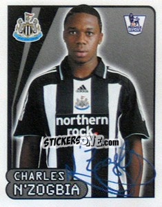 Figurina Charles N'Zogbia - Premier League Inglese 2007-2008 - Merlin