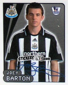 Sticker Joey Barton - Premier League Inglese 2007-2008 - Merlin
