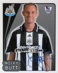 Cromo Nicky Butt - Premier League Inglese 2007-2008 - Merlin