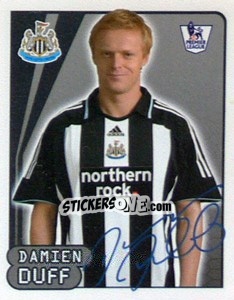 Figurina Damien Duff - Premier League Inglese 2007-2008 - Merlin