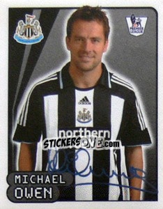 Sticker Michael Owen - Premier League Inglese 2007-2008 n. 454 - Merlin