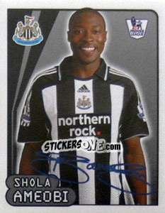 Sticker Shola Ameobi - Premier League Inglese 2007-2008 - Merlin