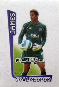 Sticker David James - Premier League Inglese 2007-2008 n. 457 - Merlin