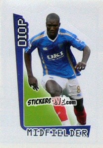 Figurina Papa Bouba Diop - Premier League Inglese 2007-2008 - Merlin