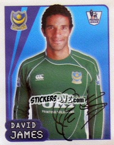 Sticker David James - Premier League Inglese 2007-2008 - Merlin