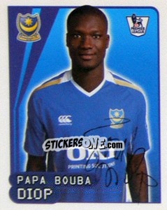 Sticker Papa Bouba Diop - Premier League Inglese 2007-2008 - Merlin