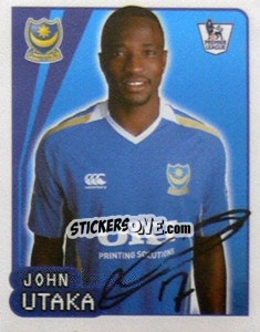 Figurina John Utaka - Premier League Inglese 2007-2008 - Merlin