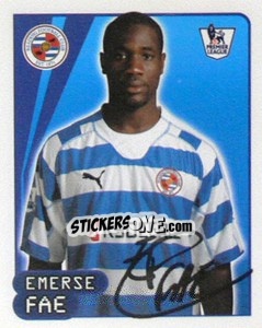 Figurina Emerse Fae - Premier League Inglese 2007-2008 - Merlin