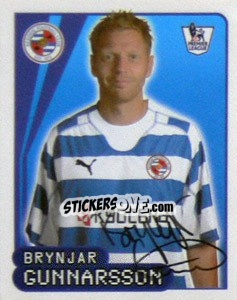 Figurina Brynjar Gunnarsson - Premier League Inglese 2007-2008 - Merlin