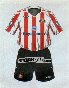Cromo Sunderland home kit - Premier League Inglese 2007-2008 n. 534 - Merlin