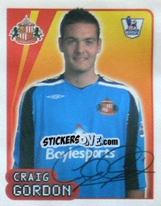 Sticker Craig Gordon - Premier League Inglese 2007-2008 - Merlin