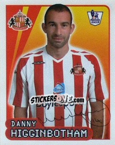 Cromo Danny Higginbotham - Premier League Inglese 2007-2008 - Merlin