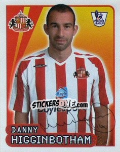 Figurina Danny Higginbotham - Premier League Inglese 2007-2008 - Merlin