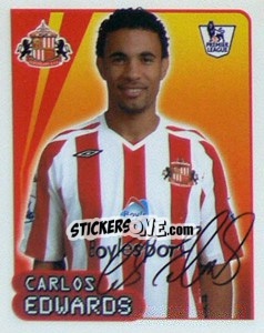 Cromo Carlos Edwards - Premier League Inglese 2007-2008 - Merlin