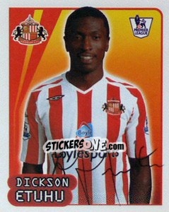 Sticker Dickson Etuhu - Premier League Inglese 2007-2008 - Merlin