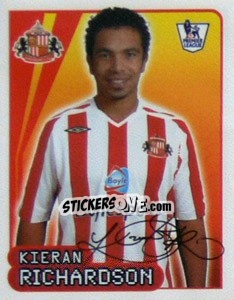 Sticker Kieran Richardson - Premier League Inglese 2007-2008 n. 546 - Merlin