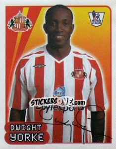 Sticker Dwight Yorke - Premier League Inglese 2007-2008 n. 548 - Merlin