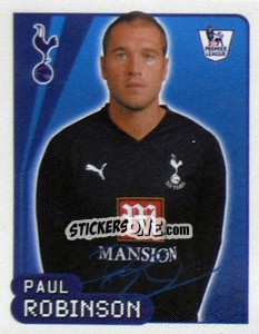 Figurina Paul Robinson - Premier League Inglese 2007-2008 - Merlin