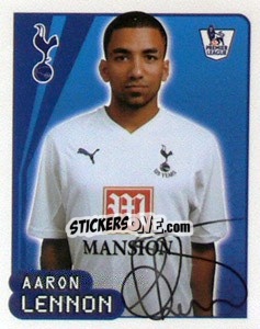 Sticker Aaron Lennon - Premier League Inglese 2007-2008 - Merlin