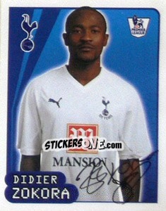 Cromo Didier Zokora - Premier League Inglese 2007-2008 - Merlin