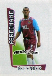 Cromo Anton Ferdinand - Premier League Inglese 2007-2008 n. 587 - Merlin