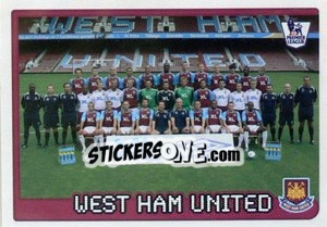 Sticker West Ham United team - Premier League Inglese 2007-2008 n. 597 - Merlin