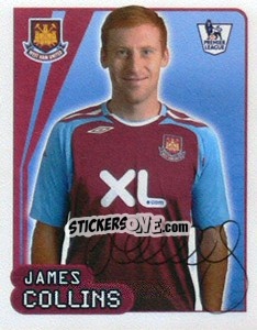 Sticker James Collins - Premier League Inglese 2007-2008 - Merlin