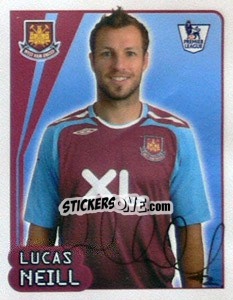 Figurina Lucas Neill - Premier League Inglese 2007-2008 - Merlin