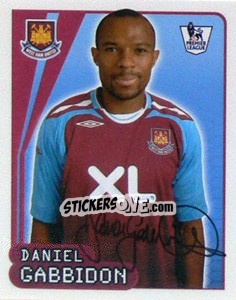 Sticker Danny Gabbidon - Premier League Inglese 2007-2008 n. 604 - Merlin
