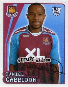 Cromo Danny Gabbidon - Premier League Inglese 2007-2008 - Merlin