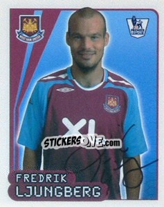 Sticker Fredrik Ljungberg - Premier League Inglese 2007-2008 n. 605 - Merlin