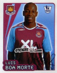 Figurina Luis Boa Morte - Premier League Inglese 2007-2008 - Merlin