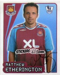 Sticker Matthew Etherington - Premier League Inglese 2007-2008 n. 609 - Merlin
