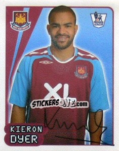 Sticker Kieron Dyer - Premier League Inglese 2007-2008 n. 610 - Merlin