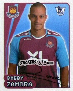 Sticker Bobby Zamora - Premier League Inglese 2007-2008 n. 613 - Merlin