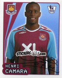 Sticker Henri Camara - Premier League Inglese 2007-2008 - Merlin