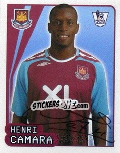 Sticker Henri Camara - Premier League Inglese 2007-2008 n. 614 - Merlin