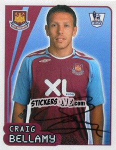 Figurina Craig Bellamy - Premier League Inglese 2007-2008 - Merlin