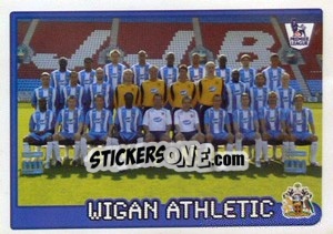 Cromo Wigan Athletic team - Premier League Inglese 2007-2008 - Merlin