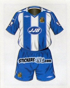 Sticker Wigan Athletic home kit - Premier League Inglese 2007-2008 - Merlin