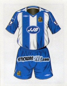 Sticker Wigan Athletic home kit - Premier League Inglese 2007-2008 n. 630 - Merlin