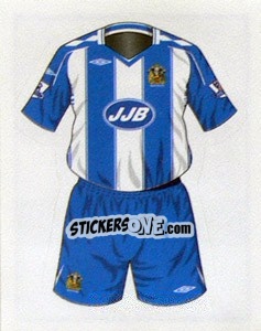 Cromo Wigan Athletic home kit - Premier League Inglese 2007-2008 - Merlin