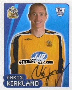 Figurina Chris Kirkland - Premier League Inglese 2007-2008 - Merlin
