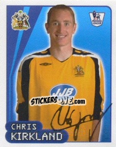 Sticker Chris Kirkland - Premier League Inglese 2007-2008 n. 631 - Merlin