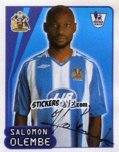 Figurina Salomon Olembe - Premier League Inglese 2007-2008 n. 633 - Merlin