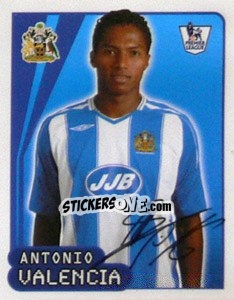 Sticker Antonio Valencia - Premier League Inglese 2007-2008 n. 638 - Merlin